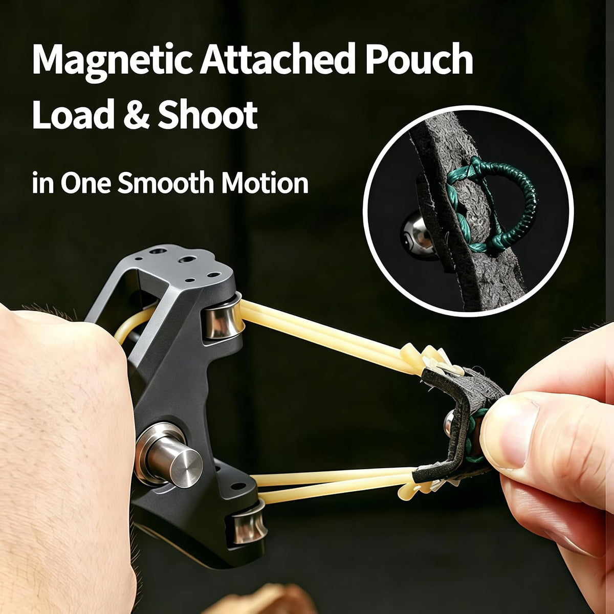Aluminum Alloy Mechanical Slingshot – প্রিমিয়াম Outdoor স্পোর্টস স্লিংশট