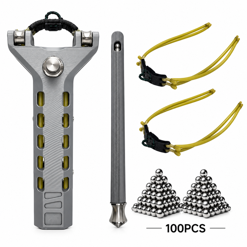 Aluminum Alloy Mechanical Slingshot – প্রিমিয়াম Outdoor স্পোর্টস স্লিংশট